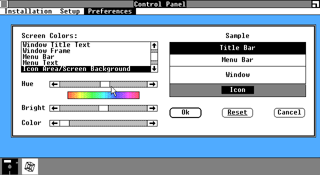 Windows May 1985 Beta - Control